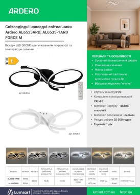 Ardero AL6535ARD AL6535-1ARD FORCE М