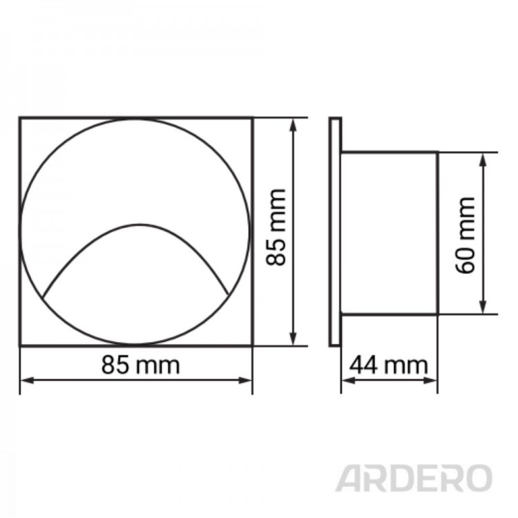 Архитектурный светодиодный накладной светильник Ardero DH1040ARD STONE 3Вт белый