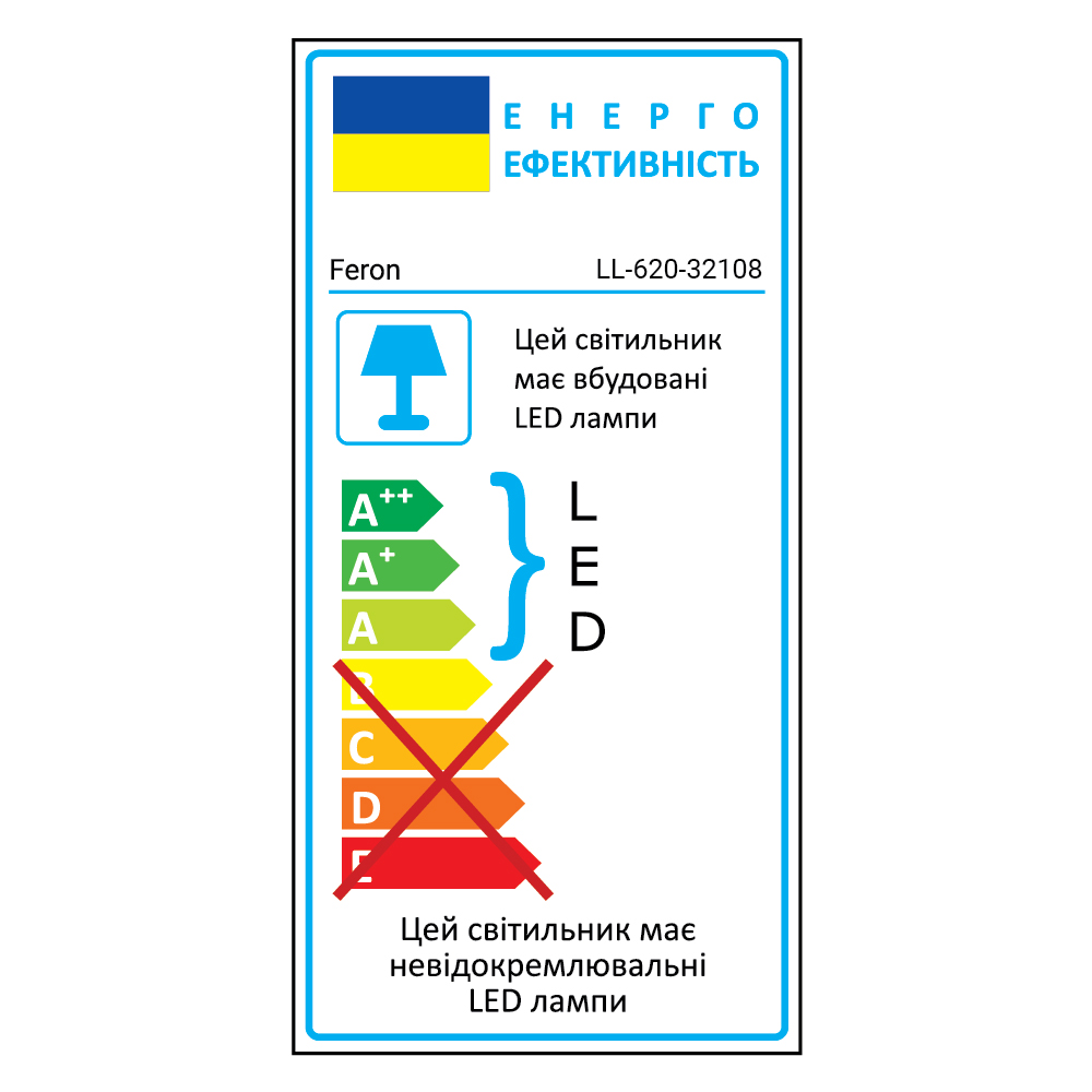Светодиодный прожектор Feron LL-620 20Вт 6400K черный
