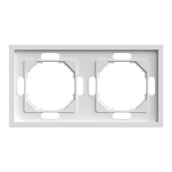 Рамка 2-місна Ardero EF102-W Soft біла