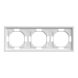 Рамка 3-місна Ardero EF103-W Soft біла