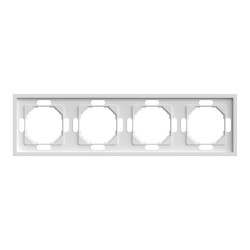 Рамка 4-місна Ardero EF104-W Soft біла