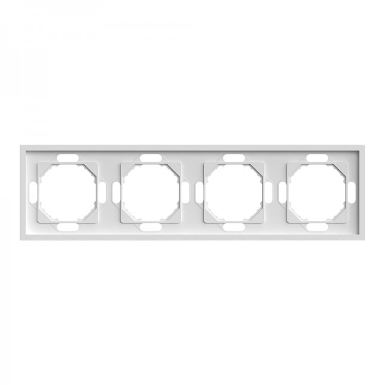 Рамка 4-місна Ardero EF104-W Soft біла