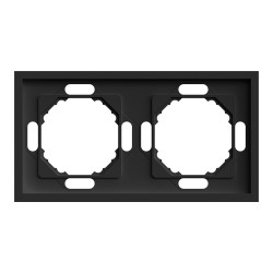 Рамка 2-місна Ardero EF102-B Soft чорна