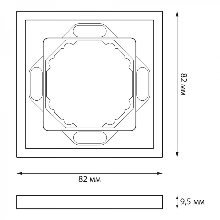 Рамка 1-місна Ardero EF101-G Soft сіра