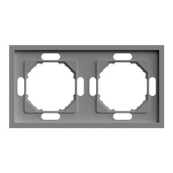 Рамка 2-місна Ardero EF102-G Soft сіра