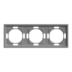 Рамка 3-місна Ardero EF103-G Soft сіра