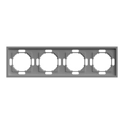 Рамка 4-місна Ardero EF104-G Soft сіра