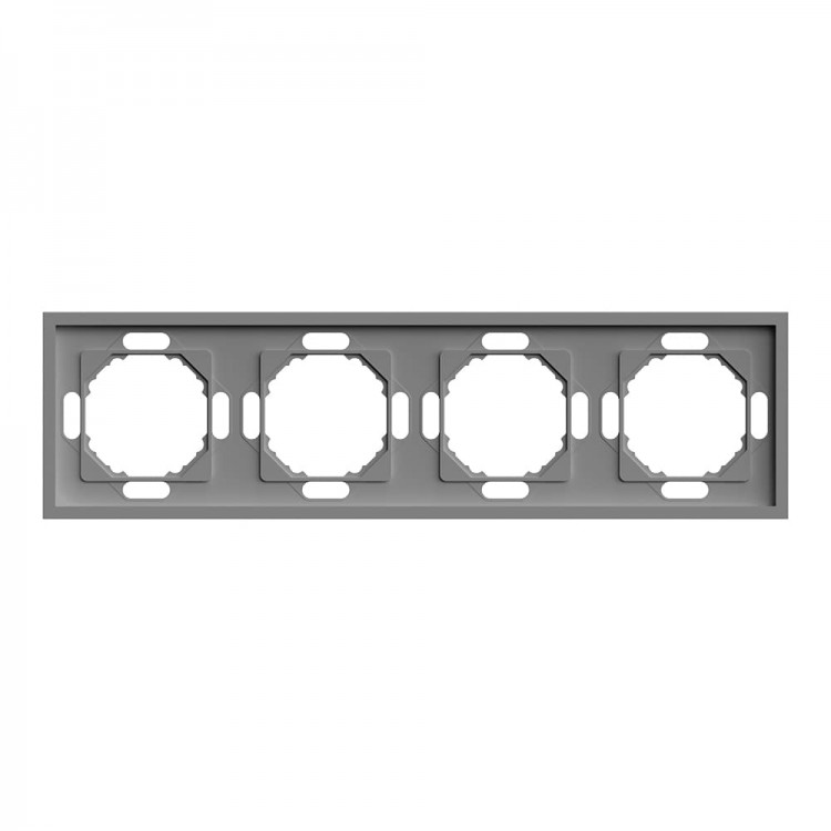 Рамка 4-місна Ardero EF104-G Soft сіра