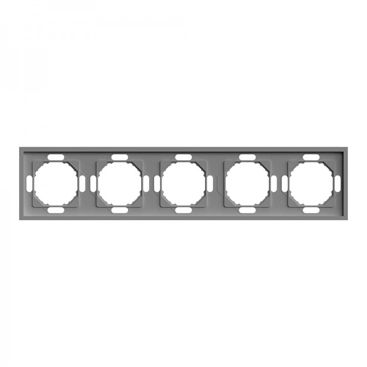 Рамка 5-місна Ardero EF105-G Soft сіра