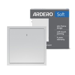 Вимикач 1-клавішний Ardero EV111L-S Soft 10А з підсвіткою срібний