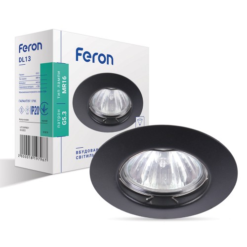 Встраиваемый светильник Feron DL13 черный