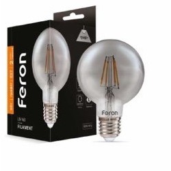 Світлодіодна лампа Feron LB-163  6Вт G95 графіт 