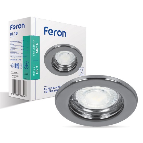Вбудований світильник Feron DL10 хром