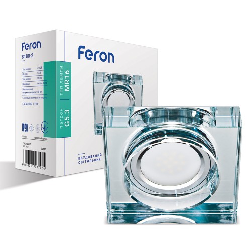 Встраиваемый светильник Feron 8180-2 прозрачный