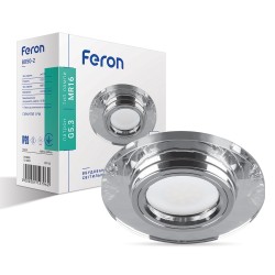Встраиваемый светильник Feron 8050-2 серебро серебро