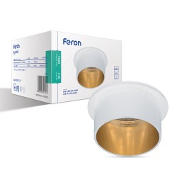 Встраиваемый светильник Feron DL6005 белый-золото
