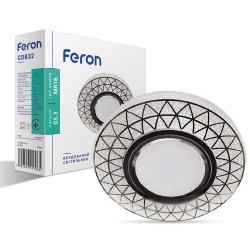 Встраиваемый светильник Feron CD832 с LED подсветкой 
