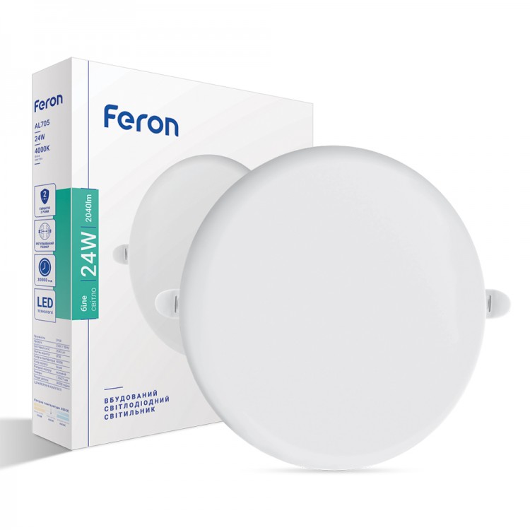 Встраиваемый светодиодный светильник Feron AL705 24W