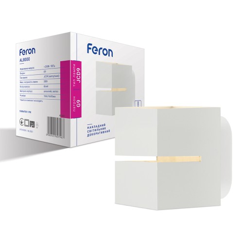 Настенный накладной светильник Feron AL8000 белый
