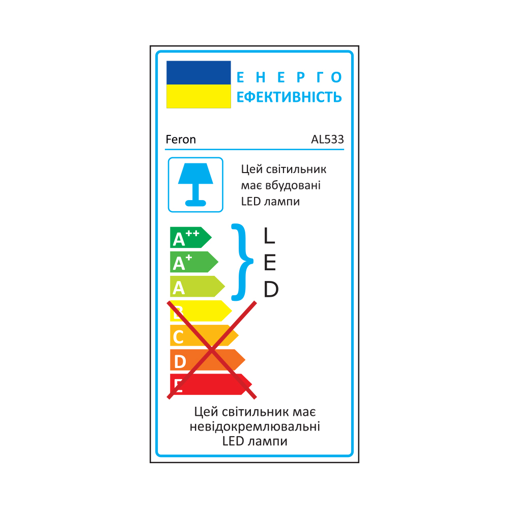 Світлодіодний накладний світильник Feron AL533 14Вт 6500K білий