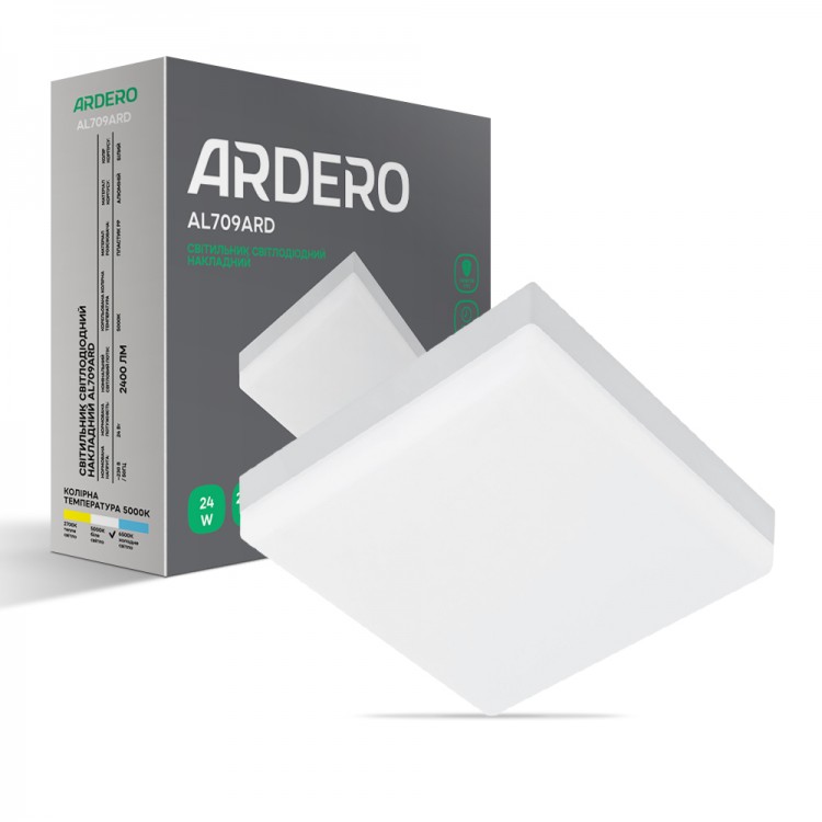 Накладний світлодіодний світильник Ardero AL709ARD 24W