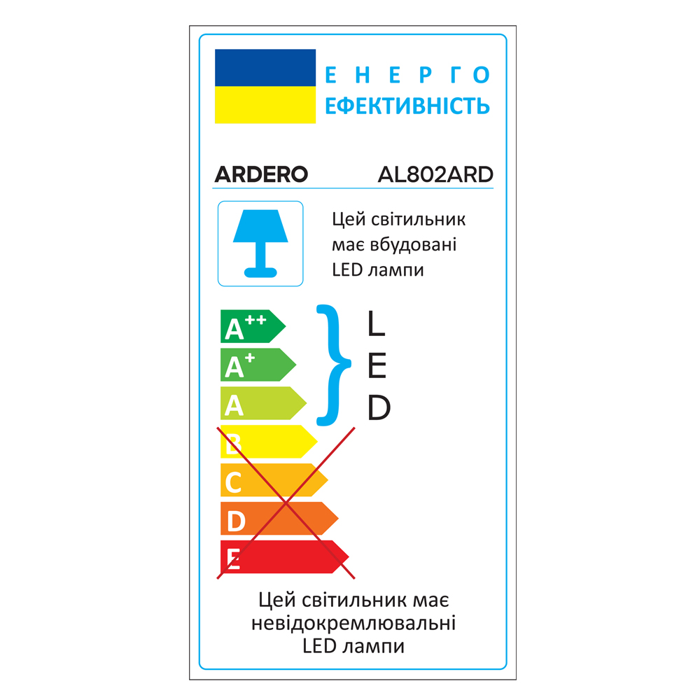 Світлодіодний накладний світильник Ardero AL802ARD 18Вт 5000K білий