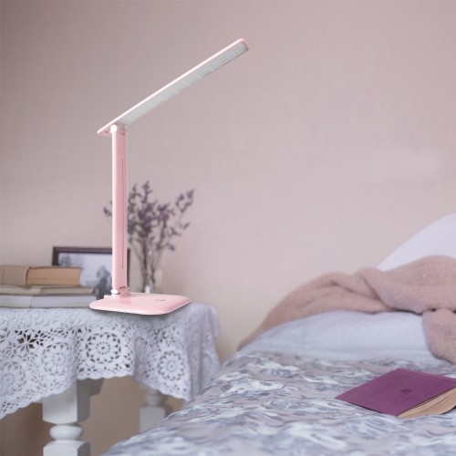 Настольный светодиодный светильник Feron DE1725 розовый