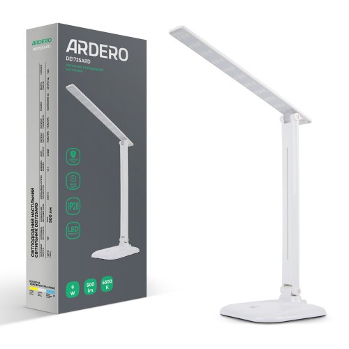 Настільний світлодіодний світильник Ardero DE1725ARD 9 W 6500K білий