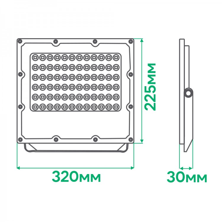 Світлодіодний прожектор Ardero LL-3150ARD PRO 150Вт 6500K сірий