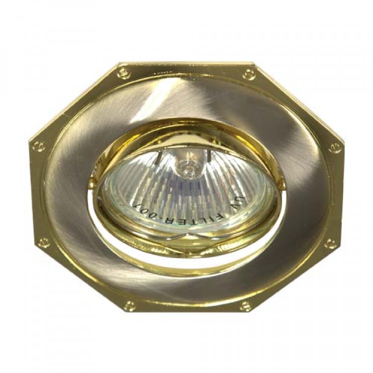 Встраиваемый светильник Feron 305Т MR-16 титан золото
