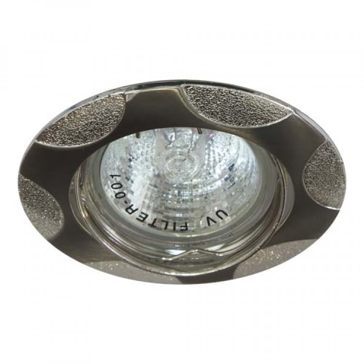 Встраиваемый светильник Feron 156Т MR-16 титан серебро