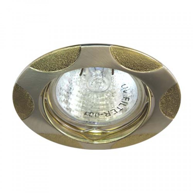 Встраиваемый светильник Feron 156Т MR-16 матовое серебро золото