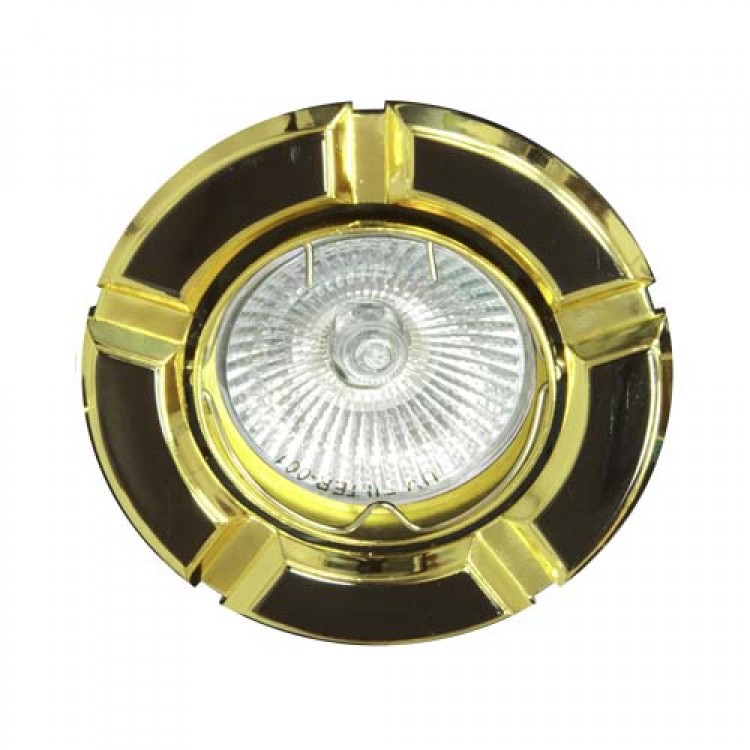 Встраиваемый светильник Feron 098Т MR-16 черный золото