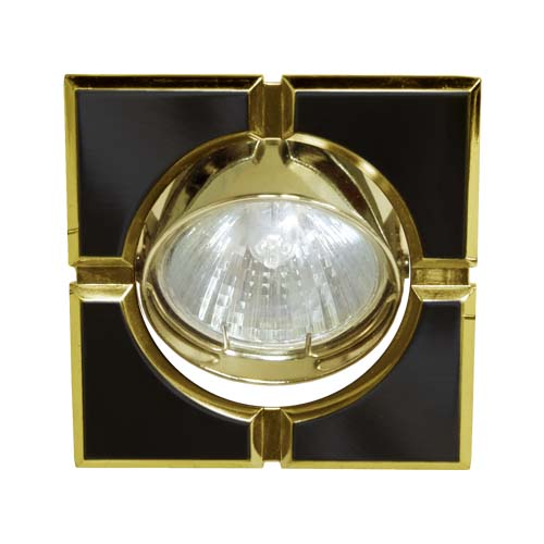 Встраиваемый светильник Feron 098T MR-16-S черный золото