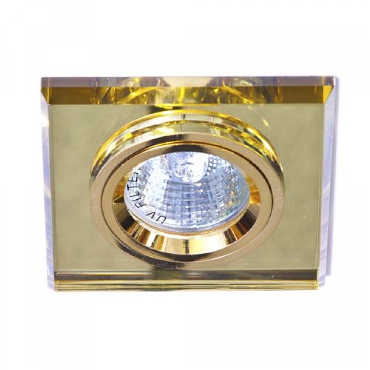 Встроенный светильник Feron 8170-2 желтый золото