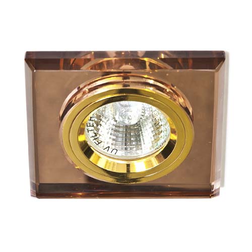 Вбудований світильник Feron 8170-2 коричневий золото