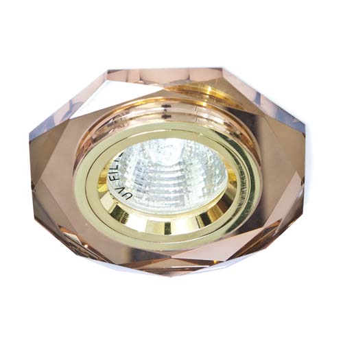 Встраиваемый светильник Feron 8020-2 коричневый золото