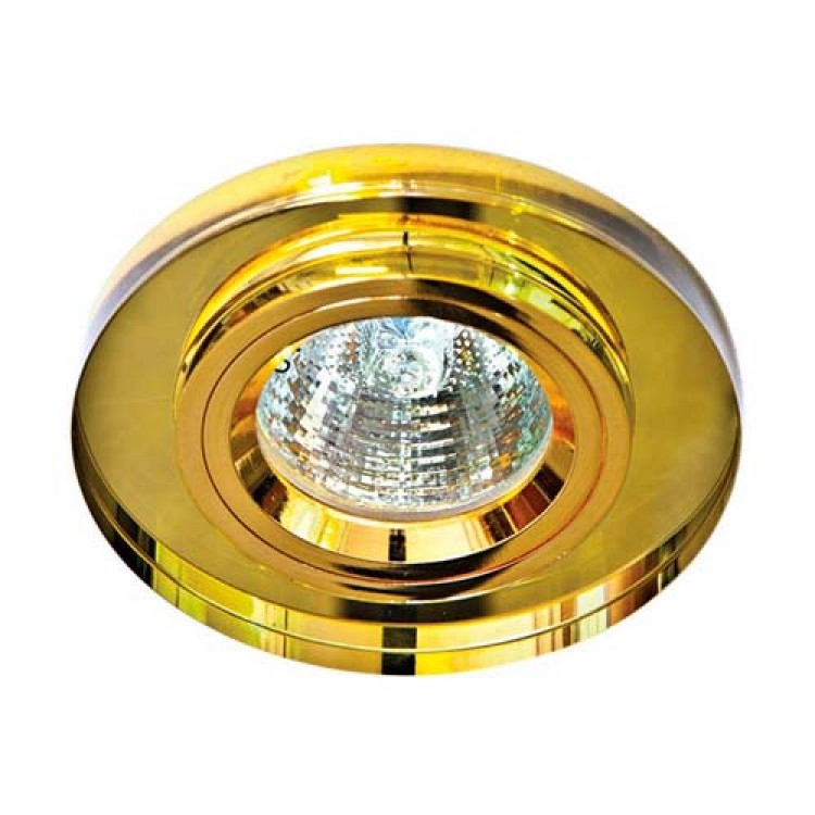 Встраиваемый светильник Feron 8060-2 желтый золото