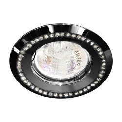 Встраиваемый светильник Feron DL103-BK прозрачный черный
