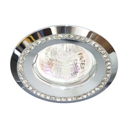 Встраиваемый светильник Feron DL103-C прозрачный хром