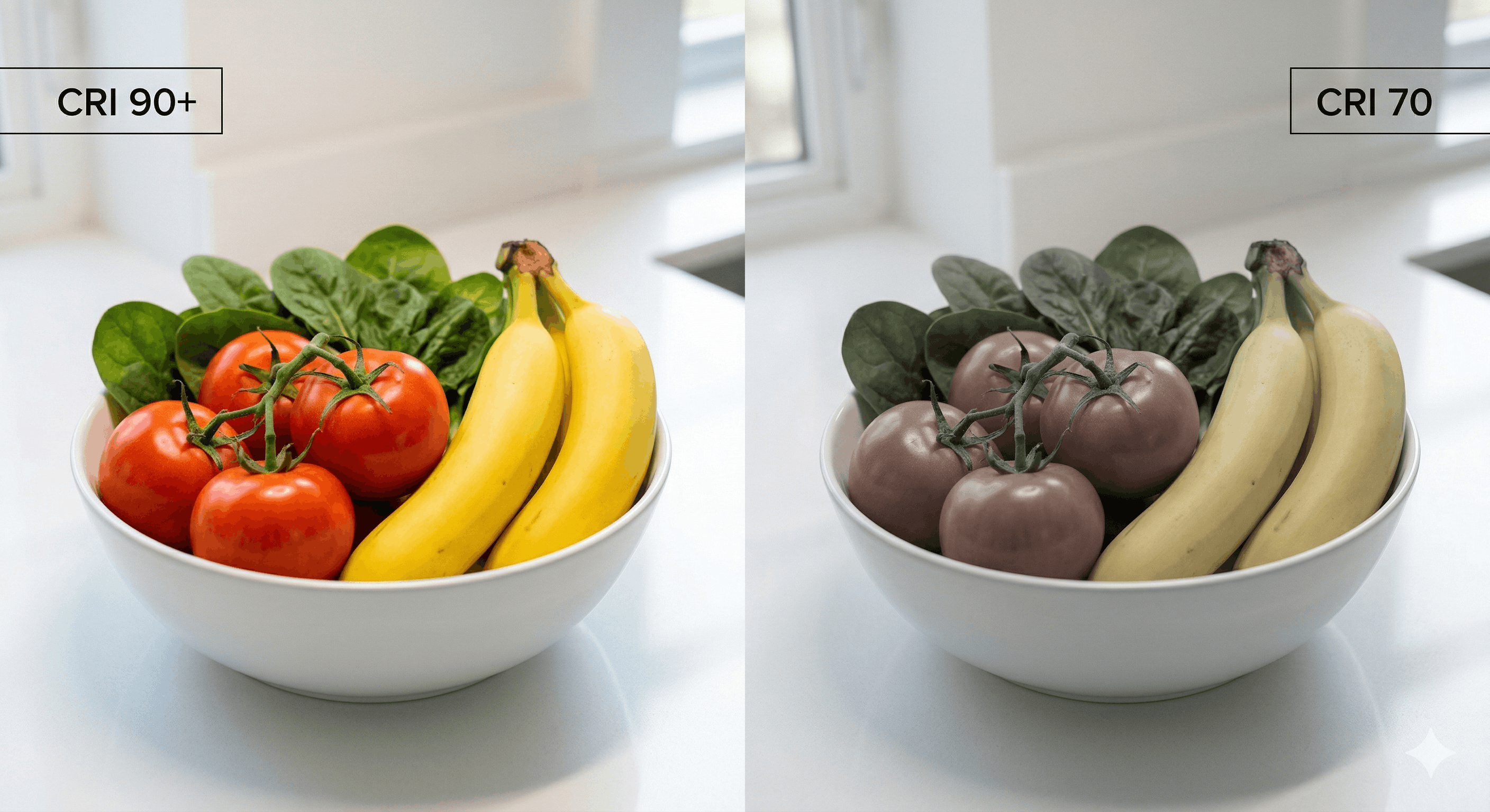 порівняння CRI кольоропередачі